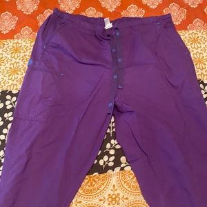 Wonder wink scrub pants purple xl tall